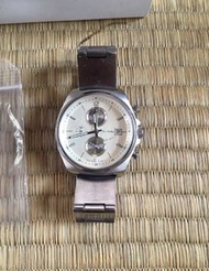 ［日本］男女通用Paul Smith 銀色米白底雙眼錶盤手錶