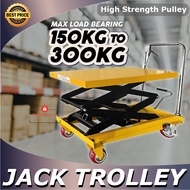 Heavy Duty Hydraulic Trolley Lifting Trolley Table Truck Troli Angkat Barang Berat Hydraulic Manual 