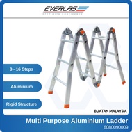 EVERLAS MULTI-PURPOSE High Quality Folding LADDER Heavy Duty TANGGA 8 10 12 14 Step YMPRH16 YMPRH