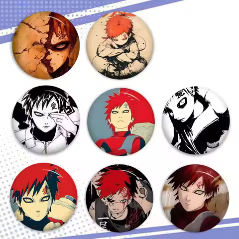 Cartoon Brooches Anime Badge Round Handmade Brooch Lapel Pins Jewelry For Backpack Clothes Gifts Ani