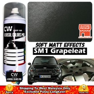 [ Matte Black Grapeleat SM1 ] Aikka Soft Matte Effect ✨ CW Aerosol Spray Matt Effect Paint DIY Motor Cat 哑光漆 Warna Mati