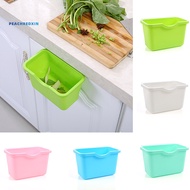PEK-Kitchen Cabinet Door Plastic Basket Hanging Trash Can Waste Bin Garbage Bowl Box