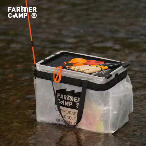 Farmer Camp Eco-friendly Folding Fishing Box Strap Lightweight Portable Storage Wear-resistant Outdo