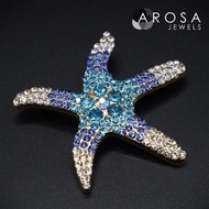 AROSA JEWELS Wildlife Series Starfish brooch pin kerongsang B7-01 (5.0cm x 5.0cm)