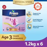 [Livestream] Friso Gold Step 4 Milk Formula - 1.2kg x 6 [FREE Stainless Steel Container] [Exp 20 Jun
