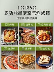 電烤箱Cuisinart/美膳雅烤箱家用小型電烤箱多功能熱風爐一體烘焙空炸鍋