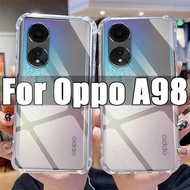 Transparent case Oppo A98 5g Phone Clear Shockproof Cover A98 5g Instant [CT 98Shop]