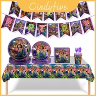 Premium Quality Encanto Birthday Party Backdrop Banner With Balloons