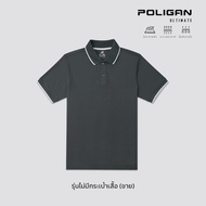 POLIGAN ULTIMATE เสื้อโปโลชาย ไม่มีกระเป๋า รุ่น PS007 สปอร์ตคอลเลคชั่น Cool Balance