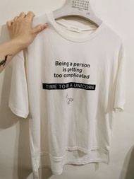 Korea ALAND White Print Tee / 韓國 ALAND 白色印字Tee