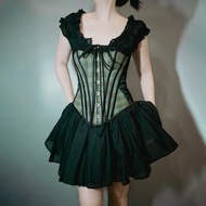 Létitia - Moss Victorian Corset ft Windie Dress (Victorian Corset)