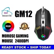 MOROSE GM12 USB GAMING MOUSE 800/1200/1600/2400DPI