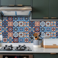 ET269-276 Moroccan Style Antique Tile Tile Decal Collage Tile Sticker Retro Wall Sticker Removable S