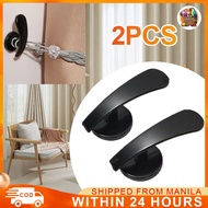 Curtain Hook 2pcs Simple Zinc Alloy Flat Angle Hook Bedroom Curtain Holder