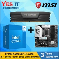 Intel Core i5-14400 + MB ASUS MSI - B760M-K / B760M-F WIF / B760M AYW PRO WIFI / PRO B760M A/B760M G