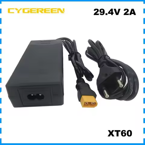 24V 2A 7S Li ion Charger 7S 29.4V 10AH 12AH 15AH Lithium 18650 Battery Smart Charger XT60 DC Connect