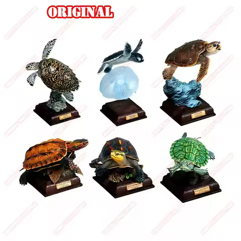 Kitan Original Toys Gacha Gashapon Nature Techni Colour Sea Turtle Anime Action Model Figures Collec