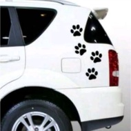 CUTE DOG FOOTPRINT CAR CUTTING STICKER UNIQUE COOL CAR STICKER