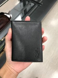 加拿大🇨🇦直送 Polo Ralph Lauren 黑色 真牛皮銀包
