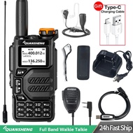 Quansheng Uv-k5 Walkie Talkie 5w Air Band Two Way Radio Uhf Vhf Dtmf Fm Scrambler Noaa Wireless Freq