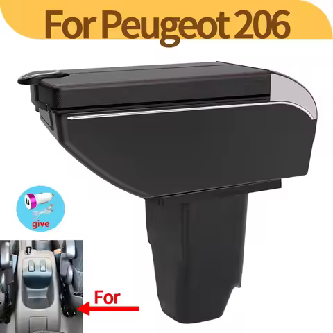 For Peugeot 206/Peugeot206cc convertible special armrest box car storage box modified parts automoti