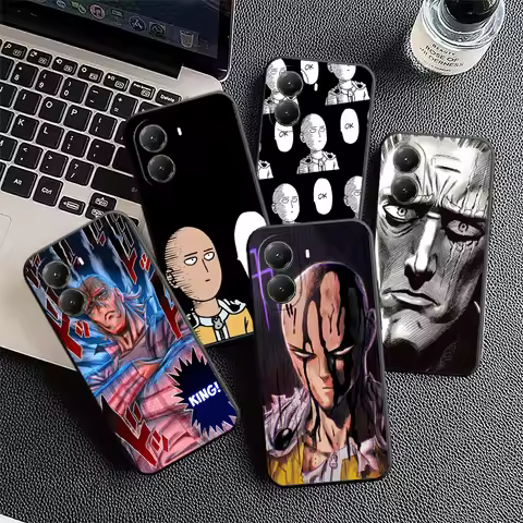 One P-Punch-Mans Saitama King Soft Phone Case for Xiaomi Poco X7 X8 Pro Max X5 X6 X3 F8 F7 Ultra M8 