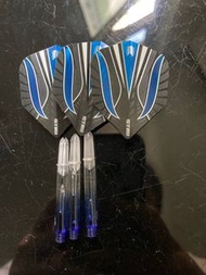 新舊如圖 飛鏢桿 飛鏢翼 target