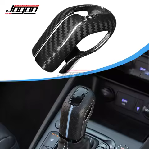 Dry Carbon Fiber Gear Shift Knob Cover For Hyundai i20N i30N Kona N Elantra CN7 N Veloster N-line In