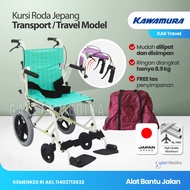 KURSI RODA TRAVEL KAWAMURA KA6 BISA DILIPAT KECIL DAN SANGAT RINGAN -