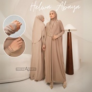 Helwa Abaya Set - Alawiyahijab (Instant Hijab Set, Wudhu & Nursing Friendly Gamis) Umrah Hajj Dress,