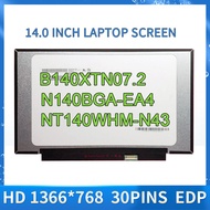 14.0 Laptop LCD Screen B140XTN07.2 N140BGA-EA4 C2 C3 C4 NT140WHM-N43 For Lenovo ideapad S340-14 S145