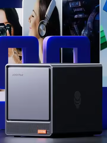 AOOSTAR WTR PRO AMD Ryzen 7 5825U Mini PC/NAS 8C/16T Dual 2.5G LAN 4 HDD Bays 4K Large Storage Tripl