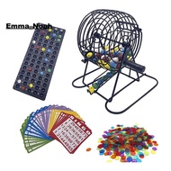 Deluxe Bingo Game Set with 6 Inch Bingo Cage, Bingo Master Board,75 Colored Balls , 50 Bingo Cards, 