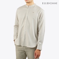 ELLE HOMME | เสื้อเชิ้ตแขนยาว ทรง REGULAR คอจีน เนื้อผ้า 100% โพลีเอสเตอร์ เนื้อผ้าแห้งไว รีดง่าย | W8B671