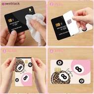 [Qwy] 4pcs Credit Card Stiers For Credit Card Skin Debit Card Stier Personalized  Stier Cover Credit