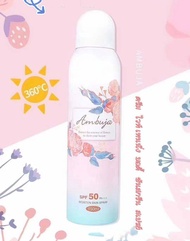 🔥พร้อมส่ง🔥MINA - สเปรย์กันแดด เนื้อบางเบา Ambuja sunspray เนื้อบางเบาไม่เหนียว เหนอะหนะ ป้องกันแสงแดด SPF50++ 150ml. N27