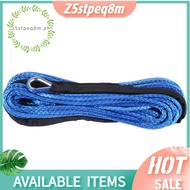 3/16 inch x 50 inch 7700 LBs Synthetic Winch Line Cable Rope with Protection Sleeve for ATV UTV (Blu