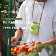 F7 Piano Lacquer Hanging Neck Fan Desktop Oscillating USB Small Fan Handheld Silicone Rope Turbo Des