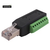 RJ45 Screw Terminal Connector RJ45 Solderless 8-Pin Terminal Block Adapter