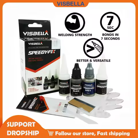 Welding Glue Super Glue Strong Liquid Powder 7 Seconds Speedy Fix Metal Plastic Wood Repair Universa