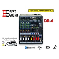 BS BEST SOUND DR-4 Mixer Console (4 Channel Mixing Console )
