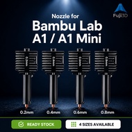 Bambu Lab A1 / A1 Mini Hardened Steel Nozzle | 0.2 / 0.4 / 0.6 / 0.8mm | All Filament Types