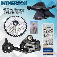 INTNERSON Altus RD 9 speed Groupset Bike M370 Shifter 9 speed MTB Cassette cogs 9 speed Bike Set