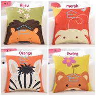 Cartoon animal head motif sofa cushion cover 453.545CM
