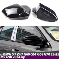 M Look Replacement mirror cover Black mirror Overlay for BMW 5 7 I5 I7 Series G60 G61 G68 G70 M5 G90