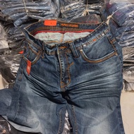 BISA COD - PRODUK TERBARU Celana jeans selved pria Hugo glass  celana jeans selved wisker celana Hug