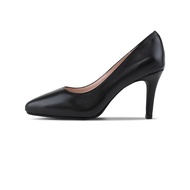 SIRENA รองเท้าหนังแท้ ส้น 3.5 นิ้ว รุ่น JULIET สีดำ | รองเท้าคัชชูผู้หญิง