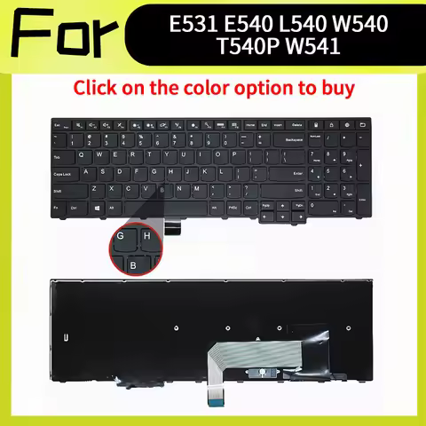 US Replace Keyboard For IBM Thinkpad E531 E540 L540 W540 W541 W550 T540 T540P W541 T550 T560 L560 L5