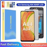Samsung A04 A045 Lcd Display Digitizer Skrin Sentuh Samsung A045f A045 m Sm - a045f / ds Paparan + b