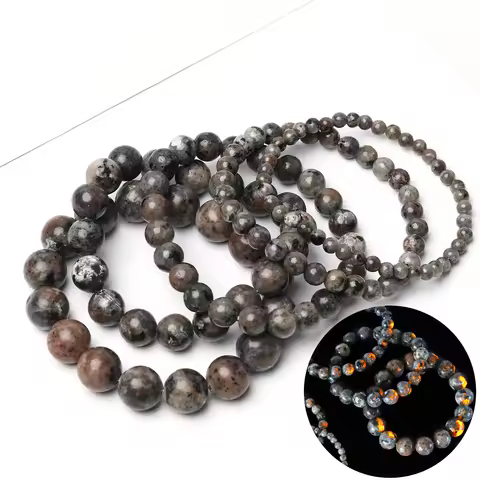 Natural Flame Stone Bead Bracelet 4 6 8 10 12mm Round Yooperlite Fire Sodalite Beaded Bracelets for 
